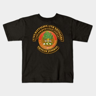 1st Battalion, 5th Artillery (105mm Howitzer, Towed) without SVC Ribbon Kids T-Shirt